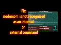 Fix nodemon Is Not Recognized As An Internal or External Command