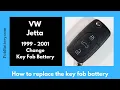 Volkswagen Jetta Key Fob Battery Replacement 1999 - 2001