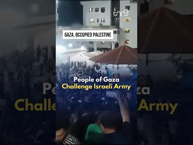 ⁣The people of North Gaza challenge the Israeli Occupation Forces.