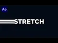 Stretched Text - After Effects Tutorial No plugin