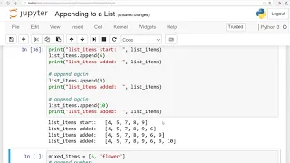 Fundamentals of Python Lesson 15 Appending list by append English