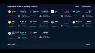 Build a Real-Time Crypto Price Tracker Website with HTML CSS JavaScript CoinGecko API Tutorial