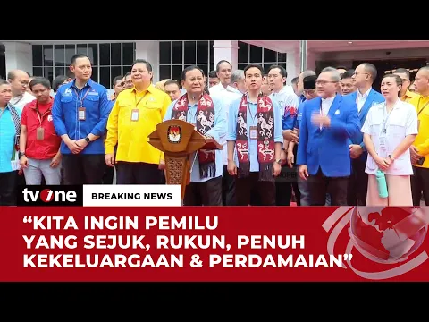 Pernyataan Lengkap Prabowo Usai Mendaftar ke KPU