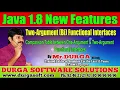 Java 8 Comparison Table between One Argument Two Argument Functional Interfaces
