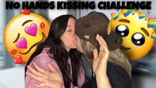 no hands kissing challenge w gf she loses it