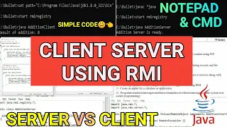 Write a Program to Build a Simple Client Server Application Using RMI Remote Method Invocation RMI