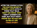 Download Lagu HER TRUE STORY FROM CHARLOTTE👵💔My Doctor Slipped Me a Note Saying “Run”—That Night, I Discovered Why
