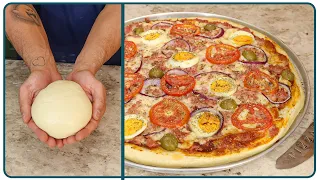 COMO FAZER PIZZA | MASSA DE PIZZA | Nandu Andrade