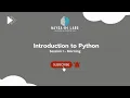 Data Science Training Week 1 Introduction to Python - Morning Session July 7 2025