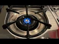 Vintage Wedgewood Gas Stove burner and simmer cap function test