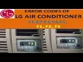how to fix error code in LG Air Conditioner Easy way to trace and remove error codes in LG AC