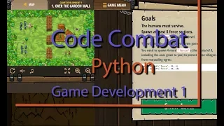 CodeCombat Over the Garden Wall Level 1 Python Game Development Tutorial