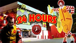 GONE WRONG 24 HOUR OVERNIGHT in MCDONALDS FORT OVERNIGHT AT THE WORLD S BIGGEST MCDONALDS