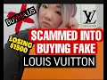 SCAMMED INTO BUYING FAKE LOUIS VUITTON BUYMA US HONEST REVIEW DON T GET SCAMMED LIKE I DID