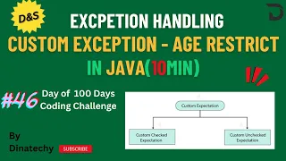 How to Create Custom Exception in Java Tamil Tutorial DinaTechy Java Series
