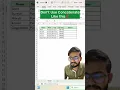 Don t Use Concatenate in Excel Instead Use Amazing Trick