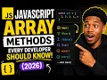 JavaScript Array Methods Every Developer Should Know 2026
