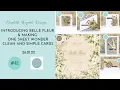 Download Lagu INTRODUCING  BELLE FLEUR  \u0026 MAKING ONE SHEET WONDER CLEAN AND SIMPLE CARDS