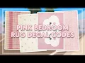 PINK GIRLS BEDROOM RUGS DECAL CODES For Berry Avenue ROBLOX