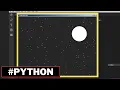 Python Animation - How To Create An Animated Dark Night Sky Using Tkinter Library In Python