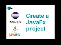 Create a text editor Java - Create the project Maven JavaFx