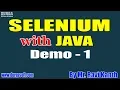 SELENIUM with JAVA tutorials Demo - 1 by Mr Ravi Kanth On 17-02-2020 8AM