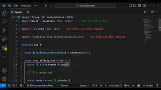 React js SheetJS Example to Read Excel File and Show Data in Bootstrap Table in Browser