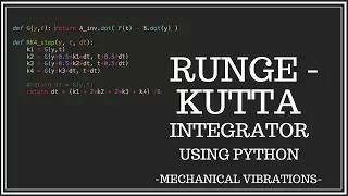 Implementing The Runge-Kutta 4th Order Integrator Using Python