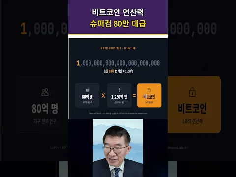 막강 비트코인 연산력 / 해킹 같은 것 없다 / 슈퍼컴 80만대는 되야 [공병호TV]