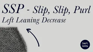 SSP Slip Slip Purl Tutorial English Continental Styles Explained