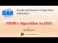 Prim s Algorithm implementation in Java