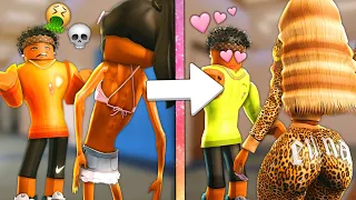 CRUSH rejected me, so I became a THICK BADDIE! (Berry Avenue)