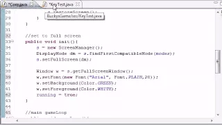 Java Game Development 28 Intro to Keyboard Input