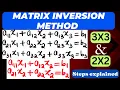 Matrix Inversion Method Steps Explained for 2x2 and 3x3 Mathspedia