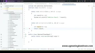 Core Java OOPS Part - 36 Abstract Abstract Class in Java Static Methods