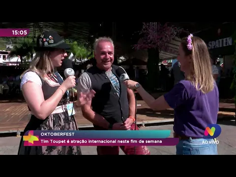 Oktoberfest: Tim Toupet é atração internacional neste final de semana