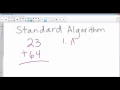 standard algorithm addition no regrouping