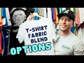 Tee Shirt Options Explained Cotton Polyester Poly-Cotton and Tri-Blends