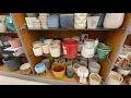 Pots for plants at T J Maxx