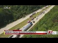 Fiery multi-vehicle crash closes I-40 east in Johnston County 2 dead