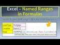 Excel Named Ranges in Formulas