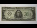 Rare 500 bill up or auction