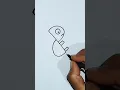 Turtle drawing from Letter P Easy Drawing for kids