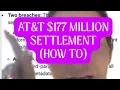 177 MILLION AT T Class Action Lawsuit How To Class Action Settlement