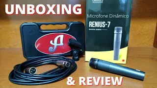 Microfone Dinâmico | ARCANO | RENIUS 7 | Unboxing e Review