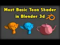 Part 2 Easy Basic toon Shader in Blender 3D Beginners Tutorial