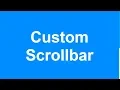 Custom Scrollbar HTML CSS