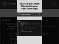 How to build a Flash Title Notification with JavaScript