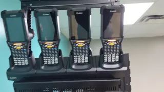 Zebra MC9300 Rack with 4 Slot Chargers