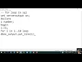 for Loop in PLSQL DBMS MKSOFTECH